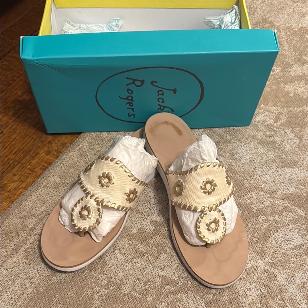 Jack Rogers Women's Gold Sandals